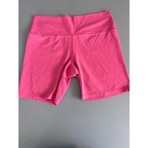Athleta‎ Transcend 7" Bike Shorts Womens XL Hot Pink High Waist Activewear